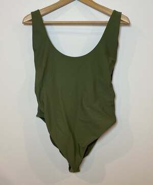 Aerie Bathing Suit Swim One Piece Olive Green XL